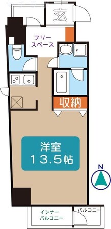 新栄町駅 徒歩5分 5階の物件間取画像